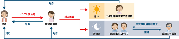 図3:緊急時の体制フロー
