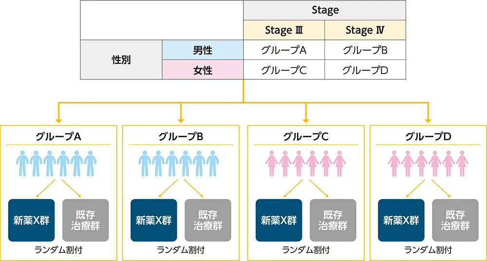 層別ランダム割付