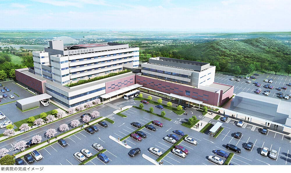 公益社団法人 宮崎市郡医師会 宮崎市郡医師会病院 新病院の完成イメージ